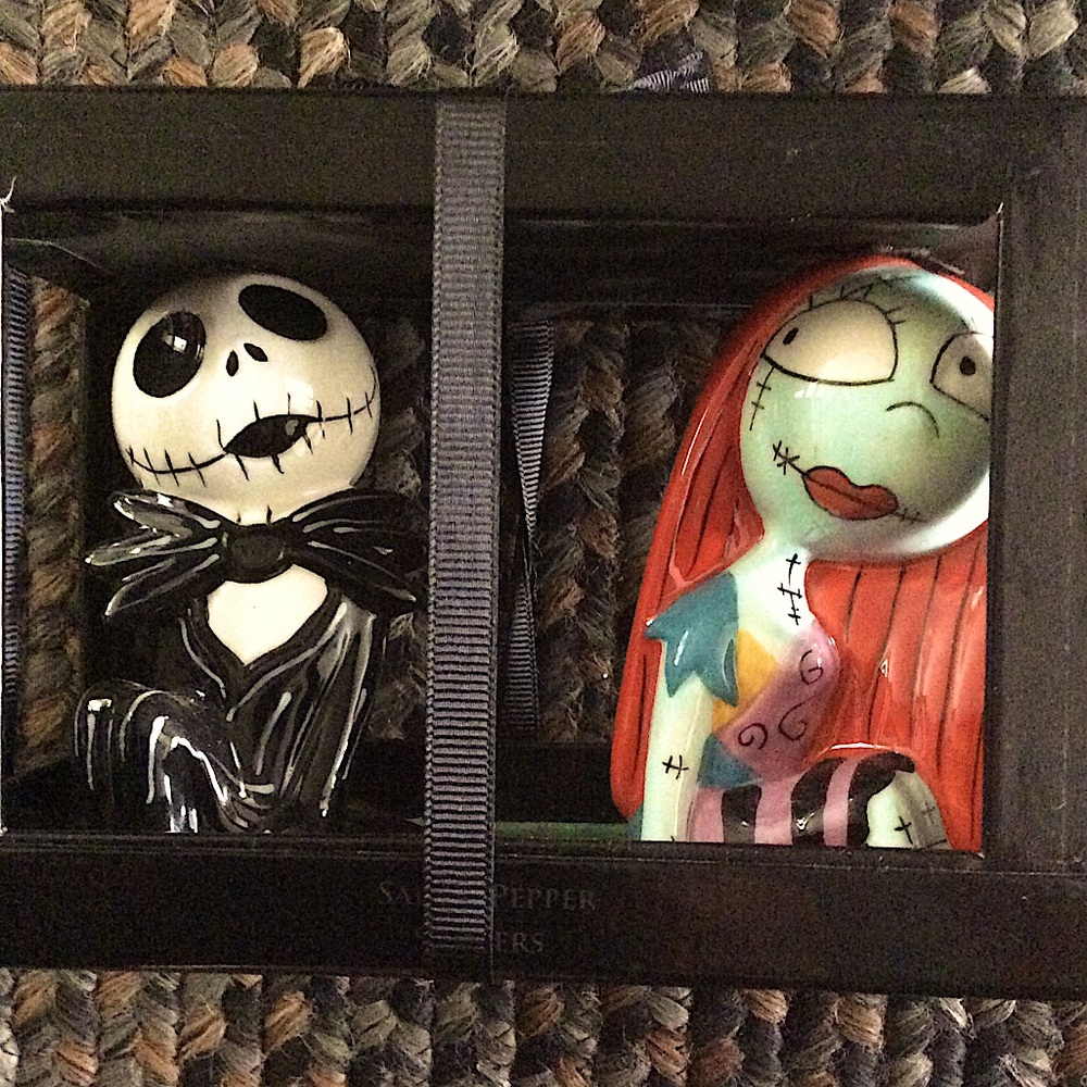 Disney Jack and Sally Salt and Pepper Shakers